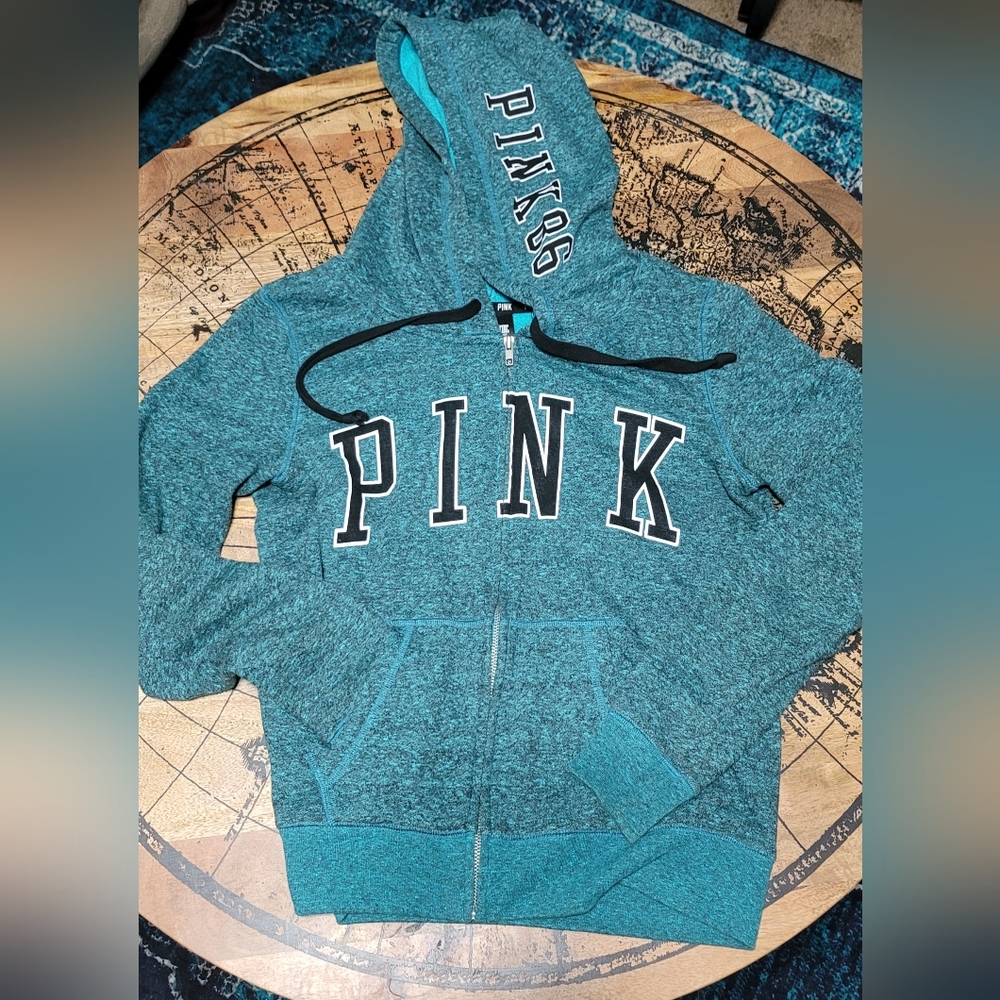 VS Pink full zip hooded jacket